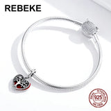 925 Sterling Silver Life Tree Pendant Charms for Bracelet Beads Jewelry Making