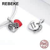 925 Sterling Silver Life Tree Pendant Charms for Bracelet Beads Jewelry Making