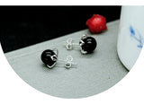 925 Sterling Silver Natural Agate Earrings