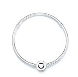 925 Sterling Silver Pan Bracelet Love Drop Gum Bracelet