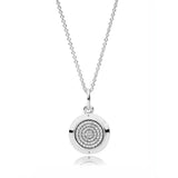 925 Silver Pan Charm Necklace Pendant Heart-Shaped Jewelry
