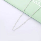 925 Silver Mother-Son Necklace Pendant Collarbone Chain