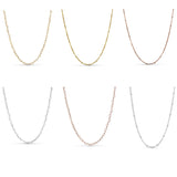 925 Silver Mother-Son Necklace Pendant Collarbone Chain