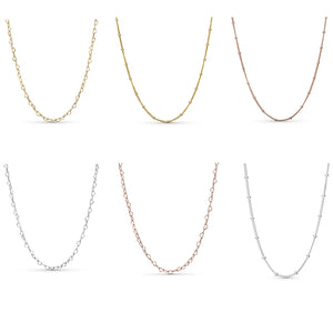 925 Silver Mother-Son Necklace Pendant Collarbone Chain