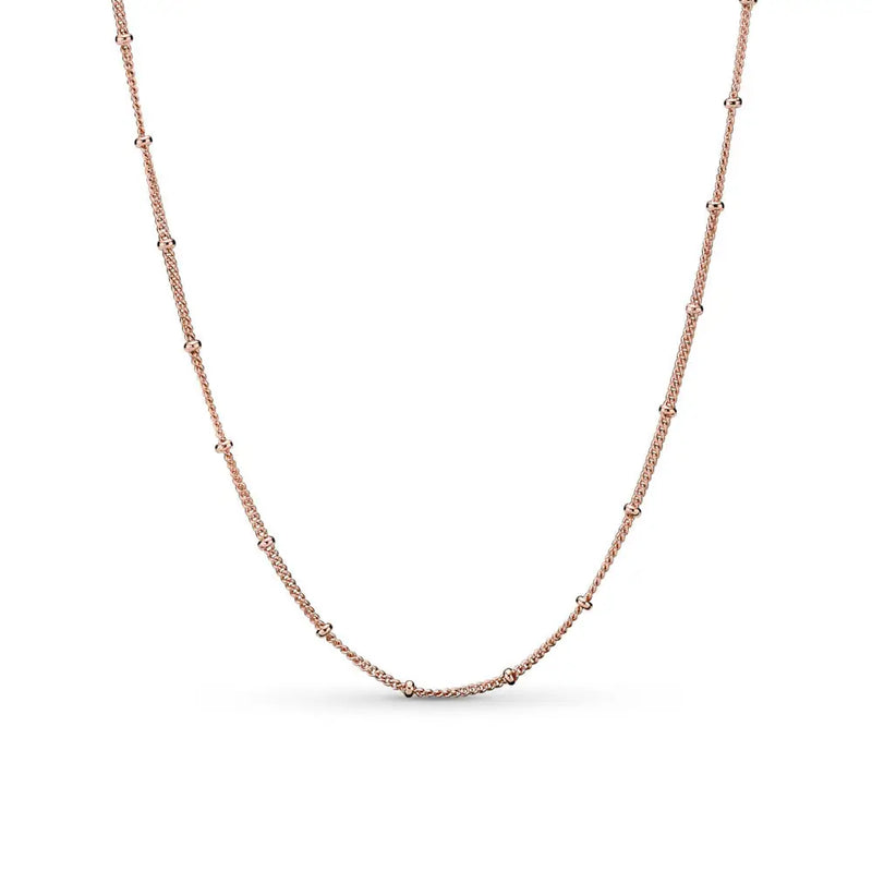 925 Silver Mother-Son Necklace Pendant Collarbone Chain