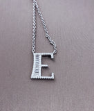 925 Silver Necklace 26 Letters Pendant Wedding Party All-Match
