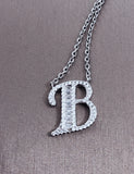 925 Silver Necklace 26 Letters Pendant Wedding Party All-Match