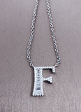 925 Silver Necklace 26 Letters Pendant Wedding Party All-Match