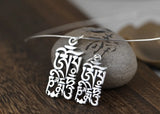 999 Silver Tibetan Six Words Pendant OM Mani Padme Hum Good Luck Pendant