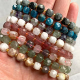 8MM Apatite SunStone Citrine Stone Beads 15''