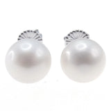 Freshwater Pearl Earrings 925 Sterling Silver Stud 10.0-10.5mm
