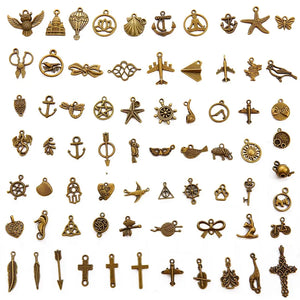 100 Alloy Small Accessories Randomly Mixed for DIY Jewelry Making