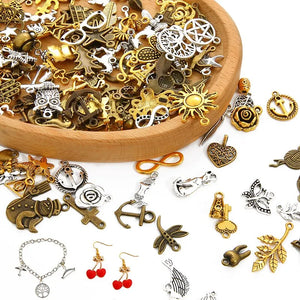 100 Alloy Small Accessories Randomly Mixed for DIY Jewelry Making