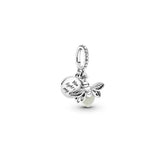 925 Silver Mother Daughter Dangles Dog Charms Bracelets Beads