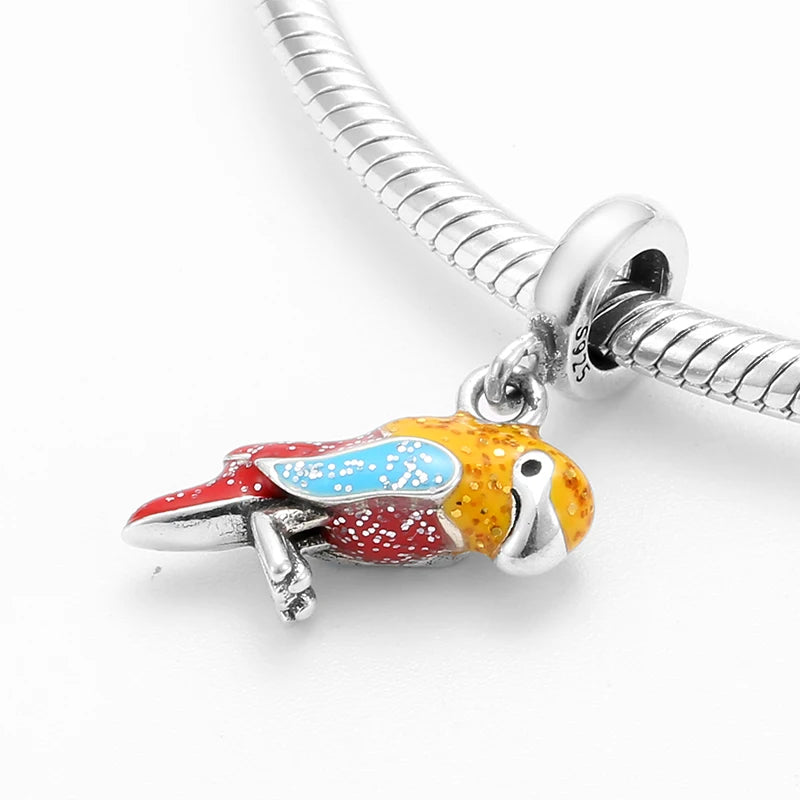 925 Sterling Silver Animals and Kitchenware Pendants Beads for Charm Bracelet