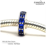 925 Silver Eternity Spacer Charm Bead for Bracelet