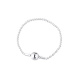 925 Silver Essence Beaded Clasp Bracelets