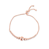 925 Sterling Silver Rose Bead Bracelets