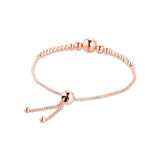 925 Sterling Silver Rose Bead Bracelets
