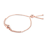 925 Sterling Silver Rose Bead Bracelets