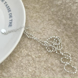 925 Sterling Silver Beads Necklace for Women YMN231