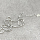 925 Sterling Silver Beads Necklace for Women YMN231
