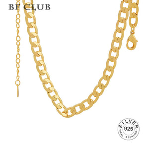 925 Silver Clavicle Chain Choker Necklace for Women