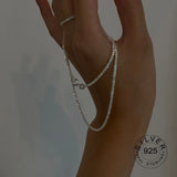 925 Silver Clavicle Chain Choker Necklace for Women