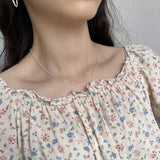 925 Sterling Silver Twist Chain Choker Necklace