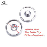 100 Snap Fasteners Gold/Silver Plated 10/16/18mm DIY Bracelet Jewelry