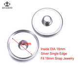 100 Snap Fasteners Gold/Silver Plated 10/16/18mm DIY Bracelet Jewelry