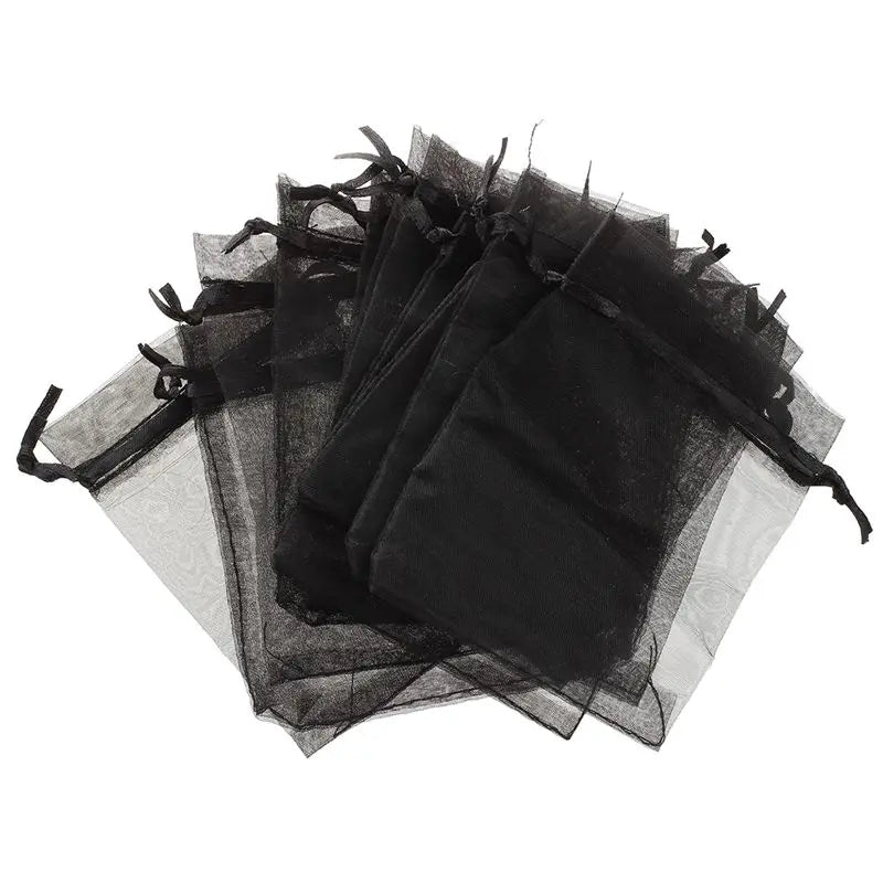 100 Organza Wedding Favour Bags 9Cm X 12Cm