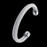 925 Silver Female Cuff Bracelet for Women