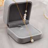 Freshwater Pearl Choker Necklace 14KGF Chain Pendant
