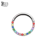 G23 Titanium Nose Ring Small Nasal Septum Cartilage Hoop Earring Piercing