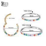 G23 Titanium Nose Ring Small Nasal Septum Cartilage Hoop Earring Piercing