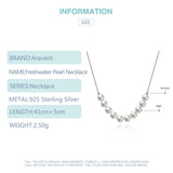 925 Silver Pearl Necklaces Chain For Women Wedding Jewelry