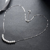 925 Silver Pearl Necklaces Chain For Women Wedding Jewelry