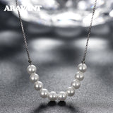 925 Silver Pearl Necklaces Chain For Women Wedding Jewelry