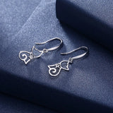 925 Sterling Silver Cat Hook Earrings Silver/Gold Women Jewelry Gift