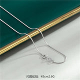 925 Sterling Silver Chain Necklaces Length 925 Silver Necklaces For Women