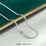 925 Sterling Silver Chain Necklaces Length 925 Silver Necklaces For Women