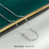 925 Sterling Silver Chain Necklaces Length 925 Silver Necklaces For Women