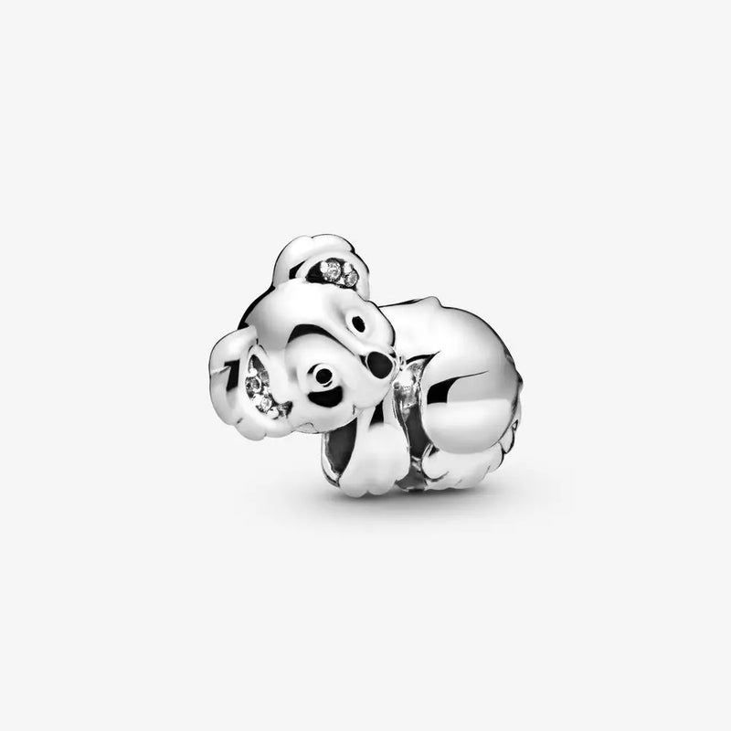 925 Sterling Silver Koala Charm Beads Fits Bracelet DIY Jewelry Gift