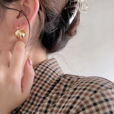 925 Sterling Silver Female Ball Earrings 18k Plating