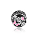 925 Sterling Silver Flower Garden Charm Fits Bracelets Women Beads