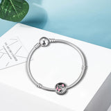 925 Sterling Silver Flower Garden Charm Fits Bracelets Women Beads