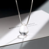 Sterling Silver Mermaid Tears Pendant Necklace for Women