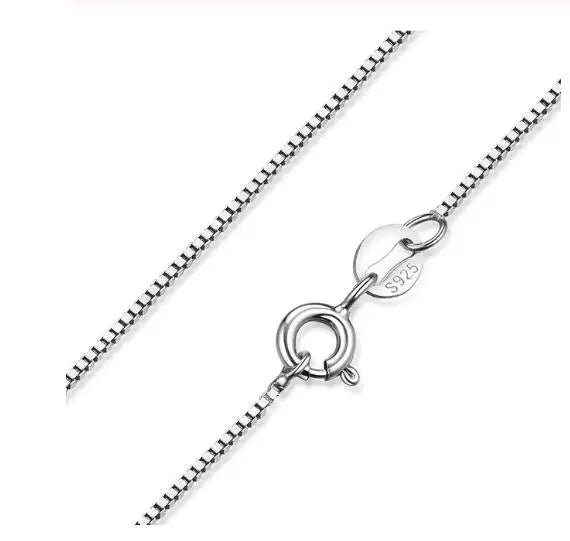 925 Sterling Silver Twisted Chain Necklace for Women