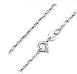 925 Sterling Silver Twisted Chain Necklace for Women